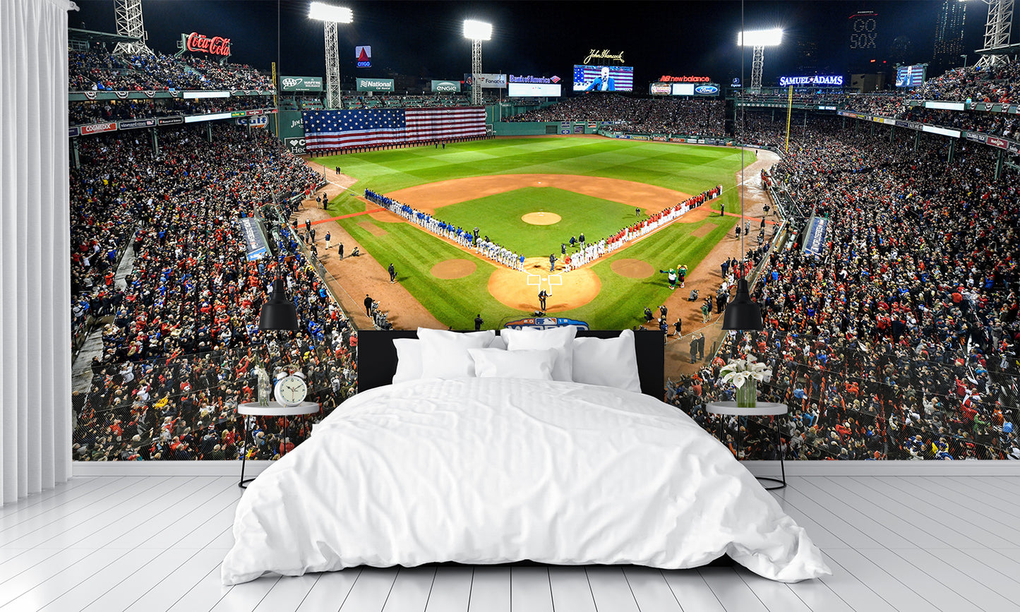 Fenway Park Red Sox Wallpaper Baseball Field Wall Mural bedroom