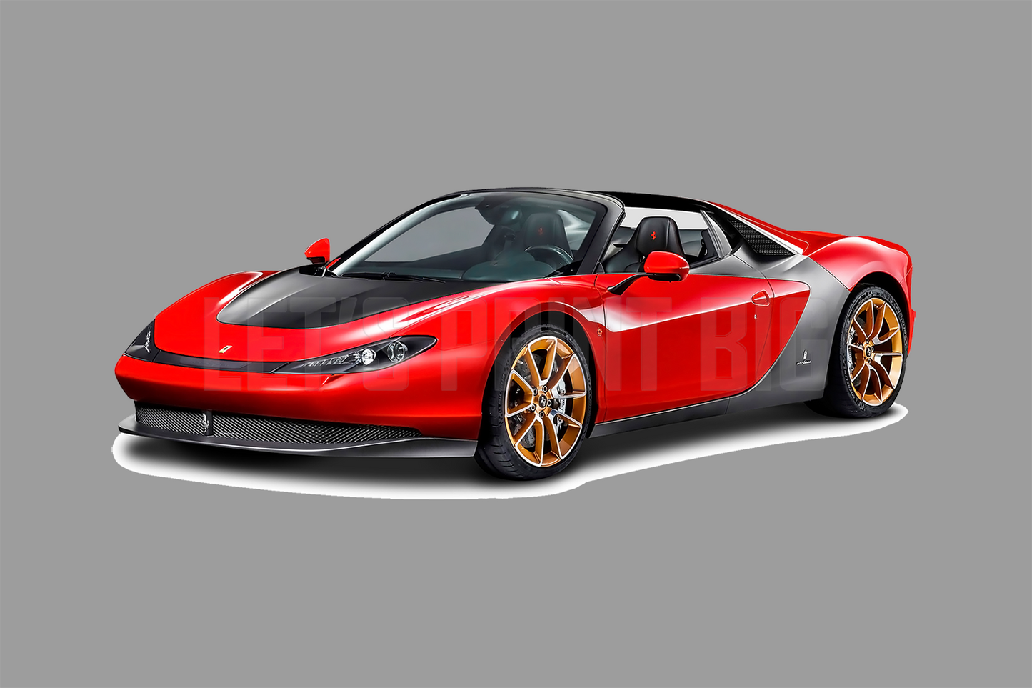 Car Art Ferrari Sergio Wall Decal