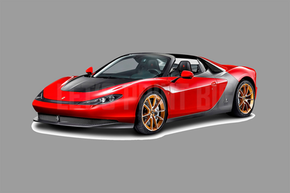 Car Art Ferrari Sergio Wall Decal