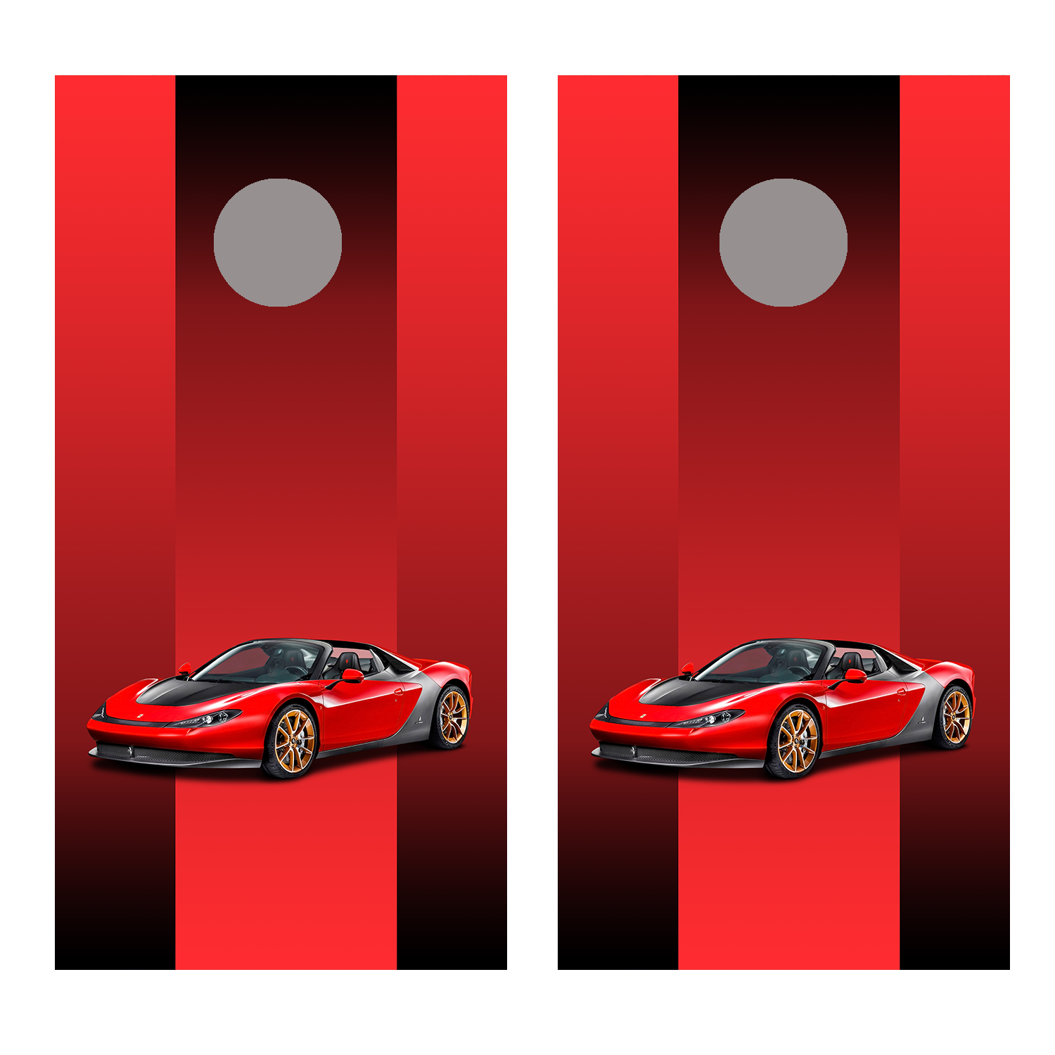 Ferrari Sergio 1 Cornhole Board Decal Wraps