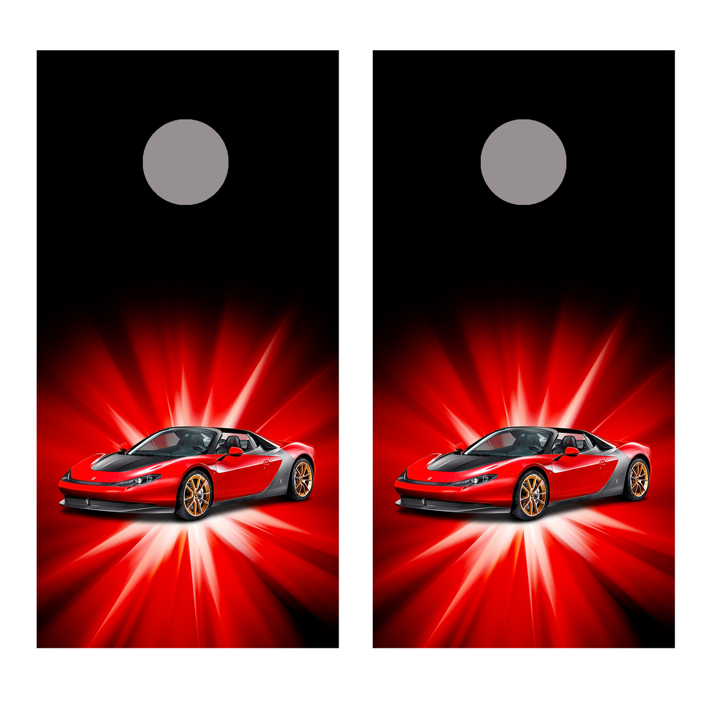 Ferrari Sergio 3 Cornhole Board Decal Wraps