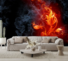 Fiery Flower Wall Mural