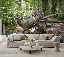 Fighting Dinosaurs Wall Mural