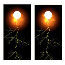 Fireball Lightening Cornhole Board Decal Set-2 Decals Bean Bag Toss - Let's Print Big