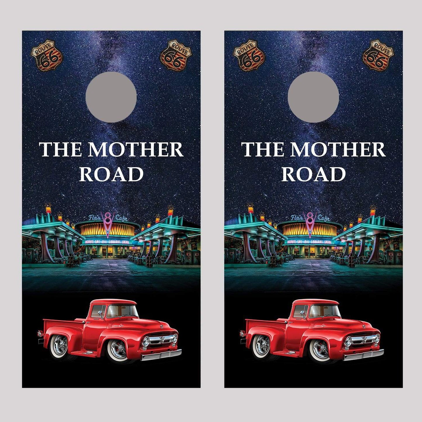 Flo's Cafe 1956 F-100 Pickup Truck Cornhole Board Decal Wraps