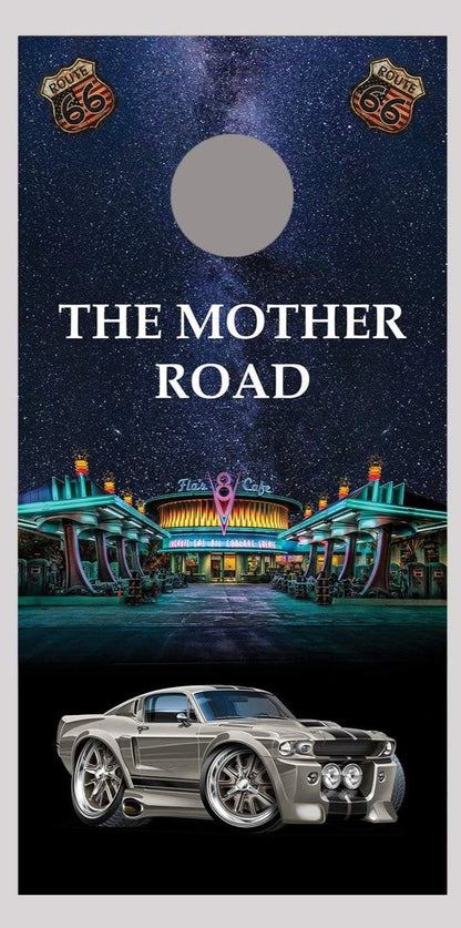 Flos Cafe 1967 Shelby Mustang GT500 Eleanor Corn Hole Decal Wrap