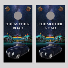 Flo's Cafe Coupe Hot Rod Cornhole Board Decal Wraps