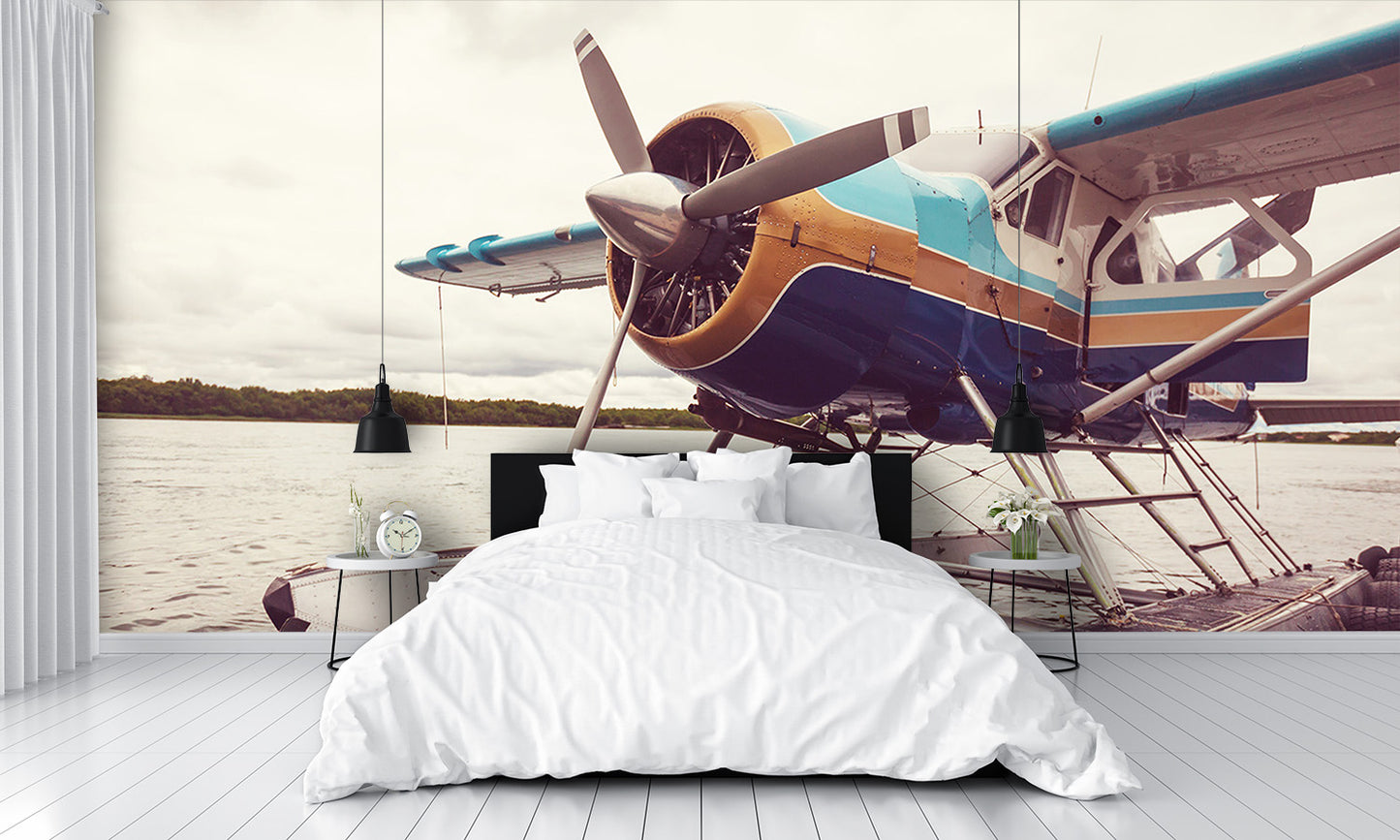 Float Plane Aircraft Docked Wall Mural