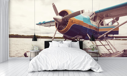 Float Plane Aircraft Docked Wall Mural
