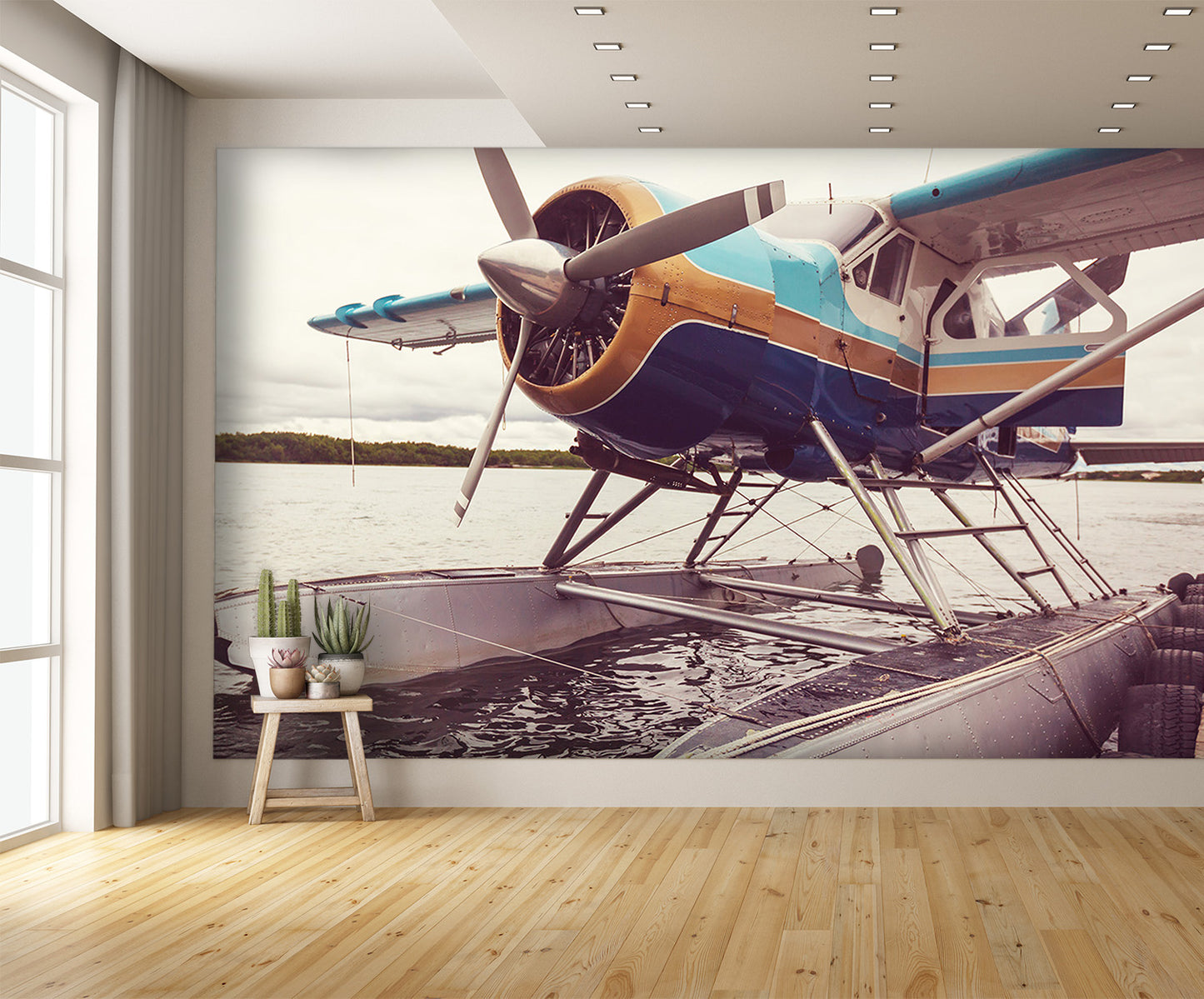 Float Plane Aircraft Docked Wall Mural