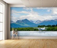 Float Plane Take Off Lake Hood Alaska Wall Mural