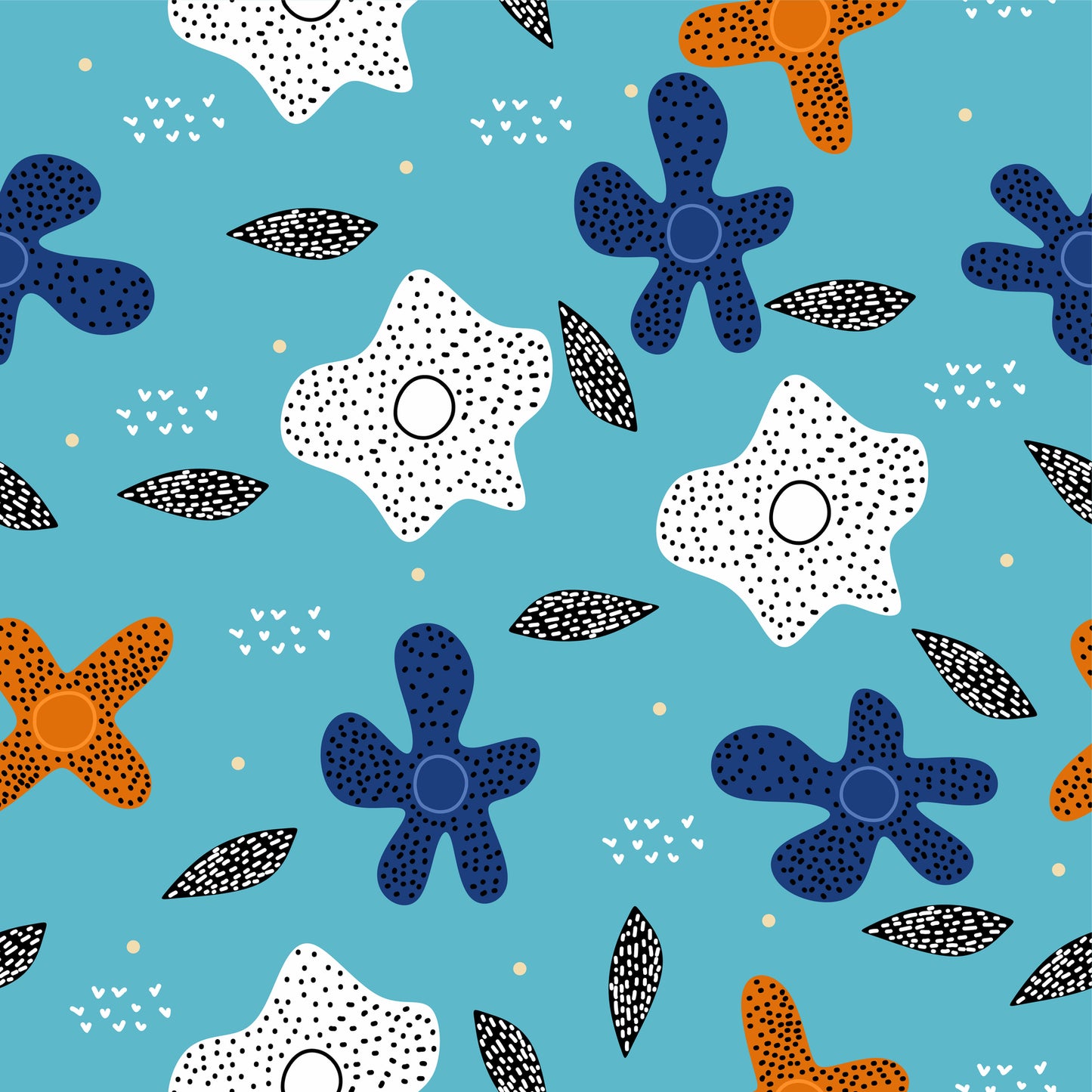 Floral Pattern Wall Mural