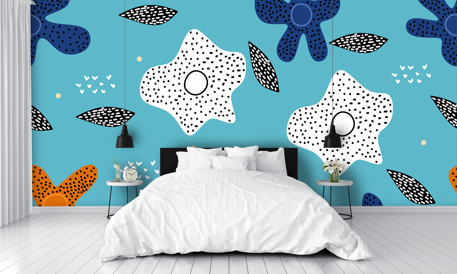 Floral Pattern Wall Mural