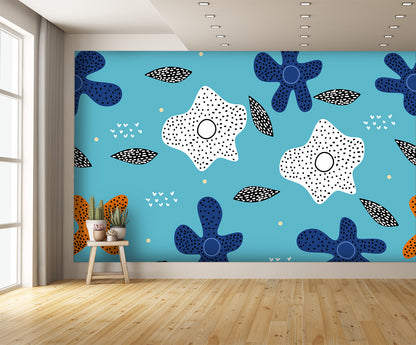 Floral Pattern Wall Mural