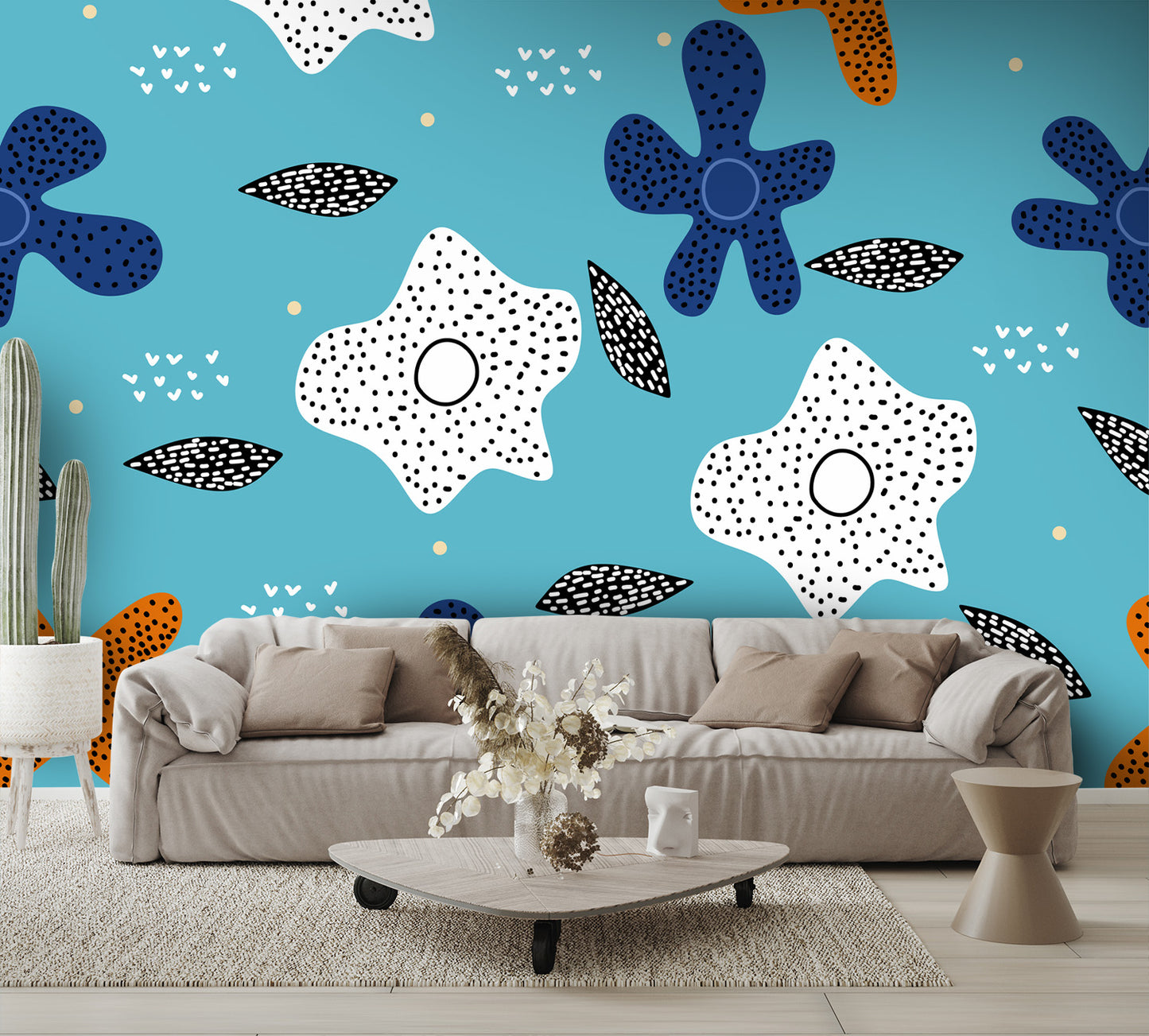 Floral Pattern Wall Mural