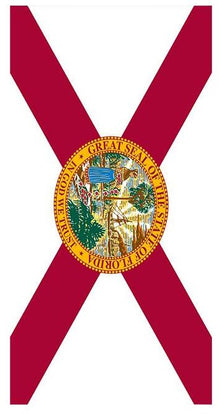 Flag of Florida Cornhole Board Decal Wraps