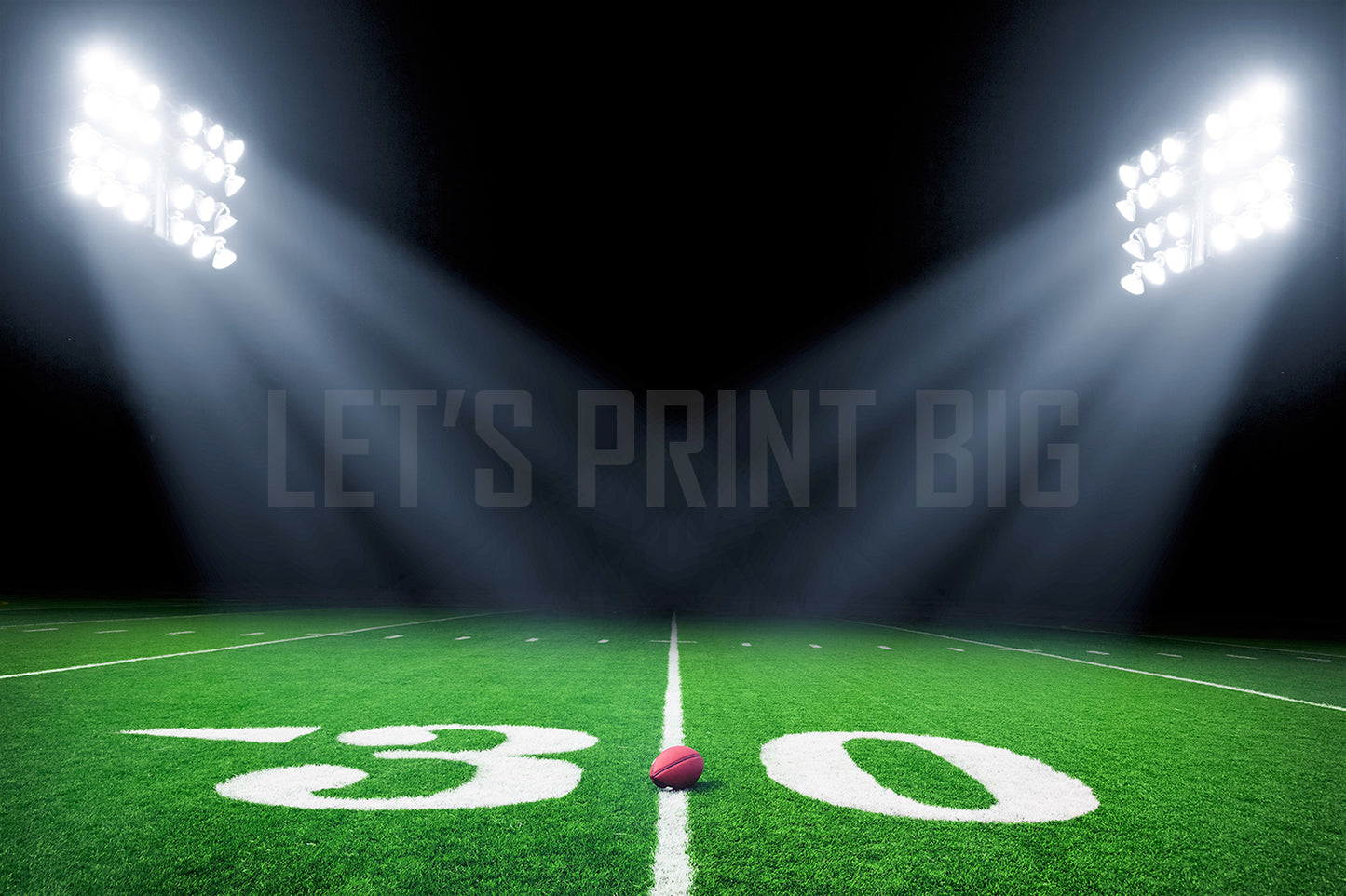 Football Backgrounds Field 30 Yard Line Wallpaper Mural proof