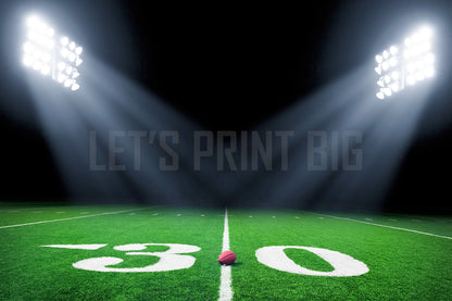 Football Backgrounds Field 30 Yard Line Wallpaper Mural proof