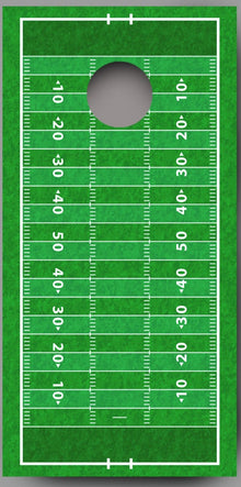 Football Field Aerial Corn Hole Decal Wrap