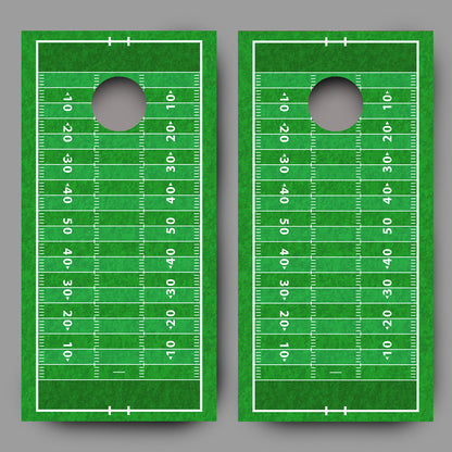 Football Field Aerial Corn Hole Decal Wrap