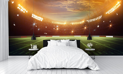 Football Stadium Wall Mural