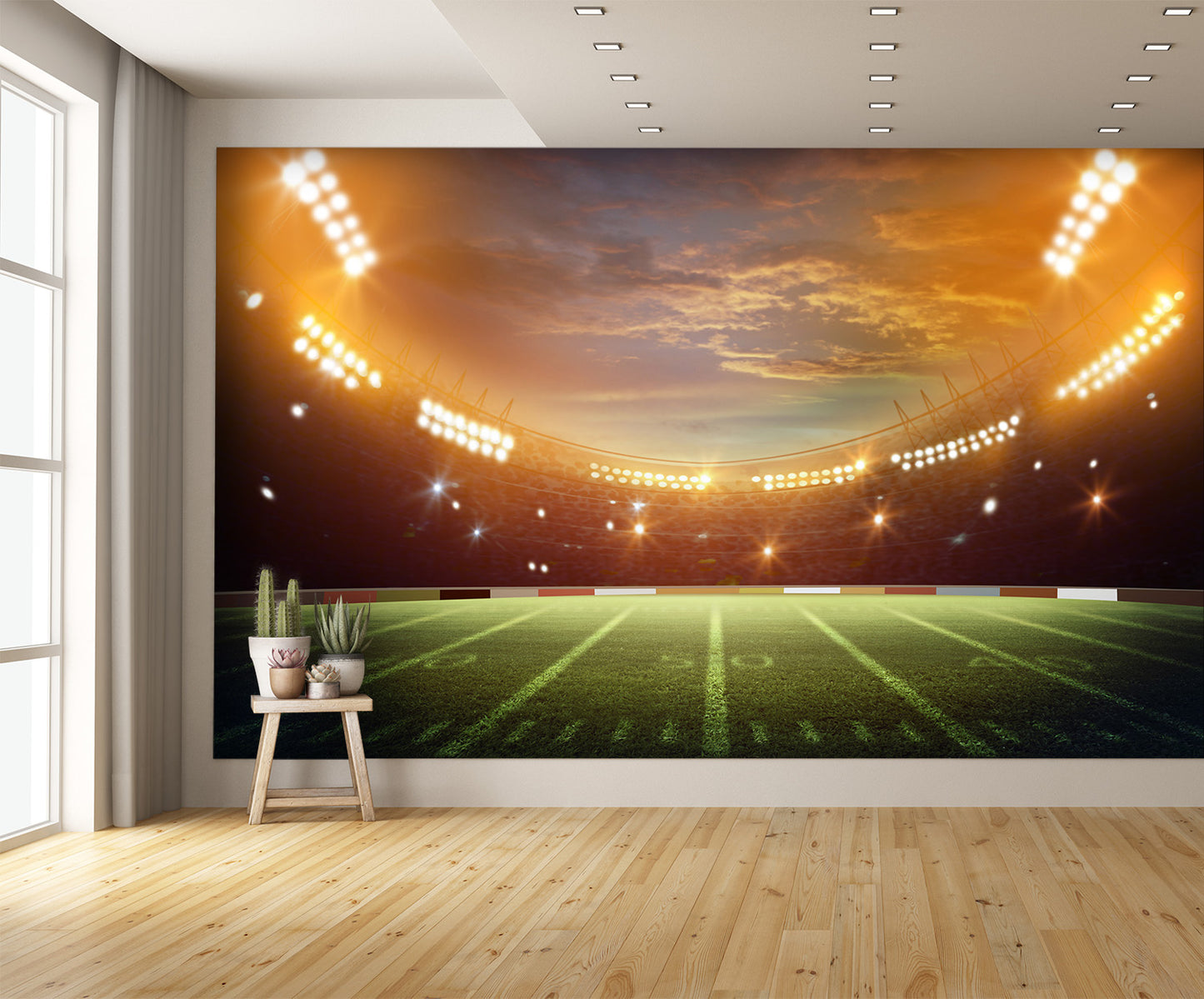 Football Stadium Wall Mural