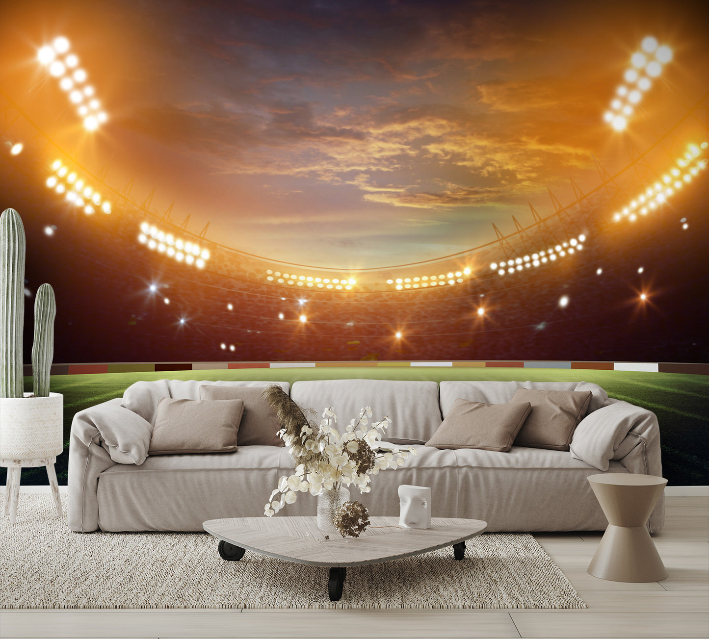Football Stadium Wall Mural