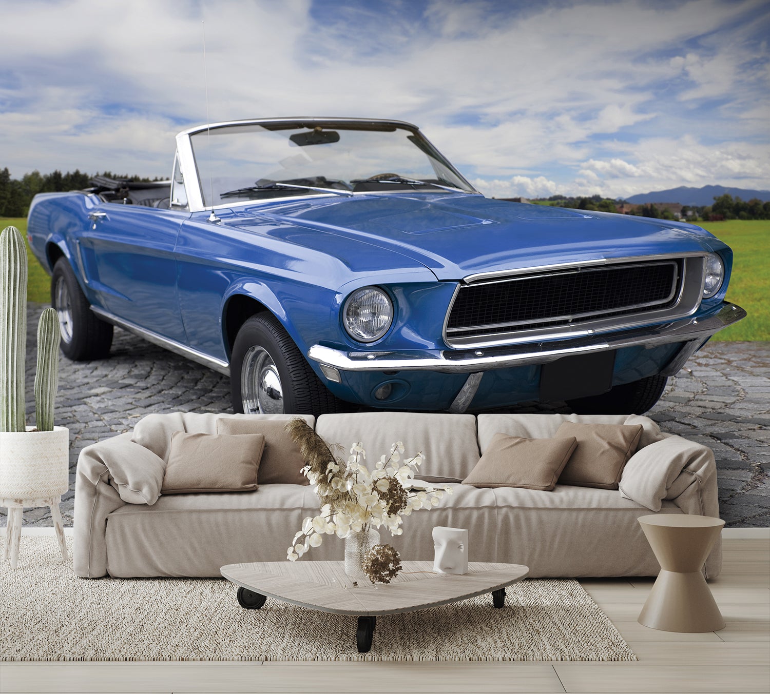 Car Art Mustang Wall Mural