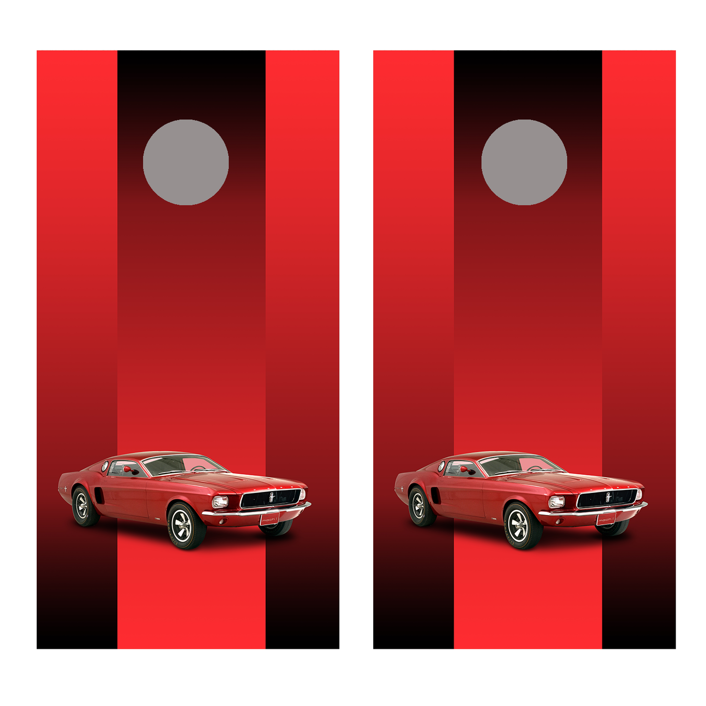 Mustang 1 Cornhole Board Decal Wraps