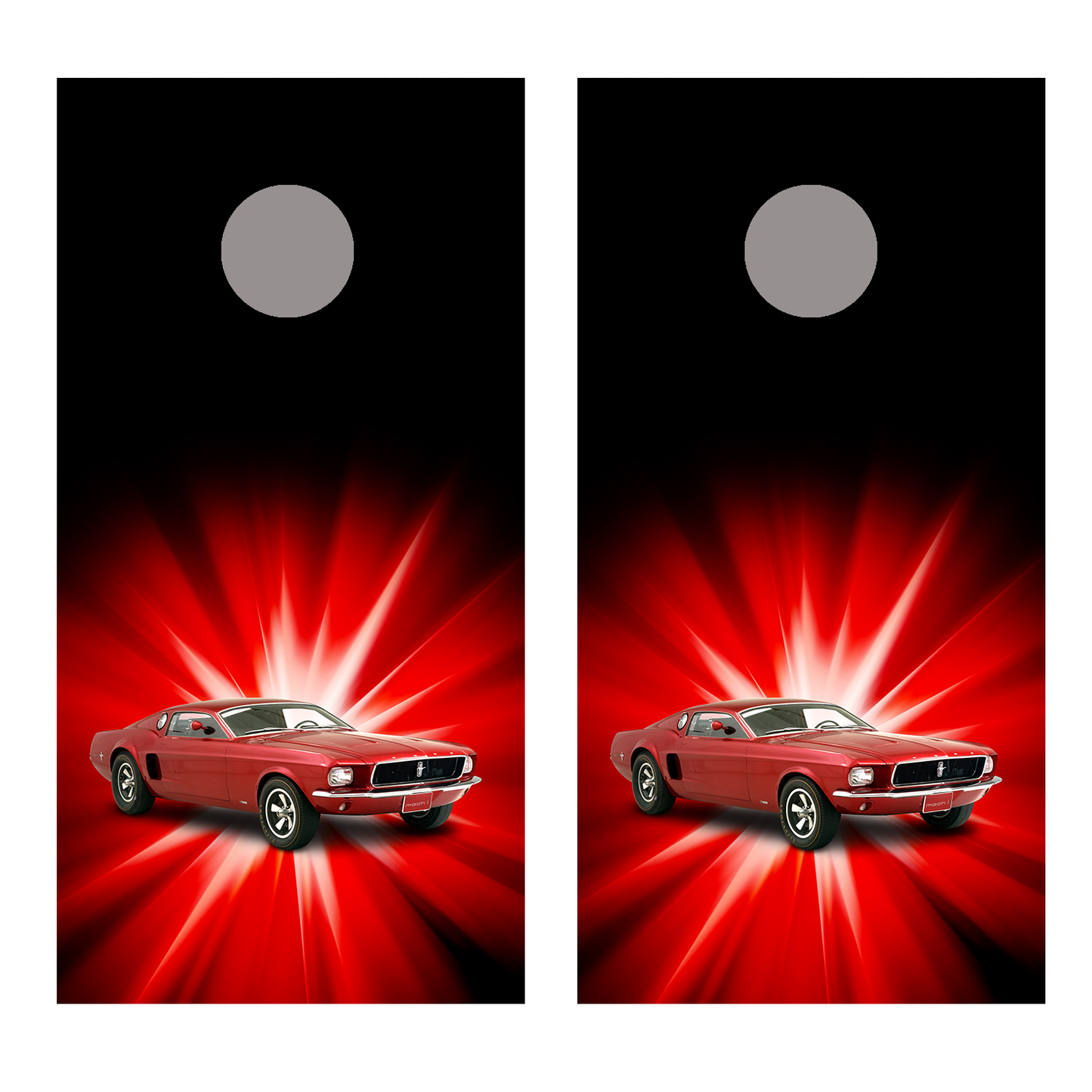 Mustang 3 Cornhole Board Decal Wraps