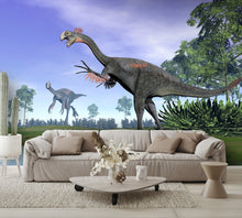 Gigantoraptor Dinosaurs in Nature Wall Mural