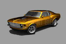 Car Art Mustang Muscle Car WALL DECAL REMOVABLE REPOSITIONABLE