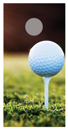 Golf Ball Tee Design B Corn Hole Board Decal Wrap