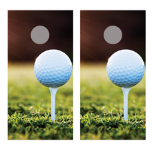 Golf Ball Tee Design B Corn Hole Board Decal Wrap