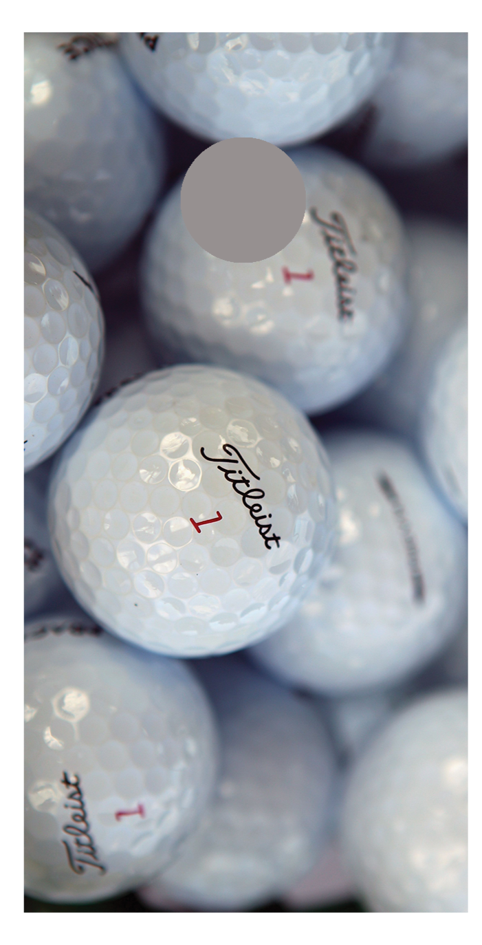 Golf Balls Big Corn Hole Decal Wrap
