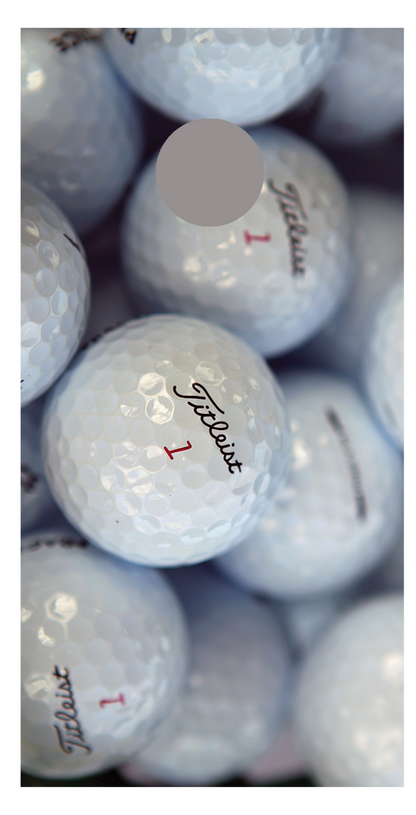 Golf Balls Big Corn Hole Decal Wrap