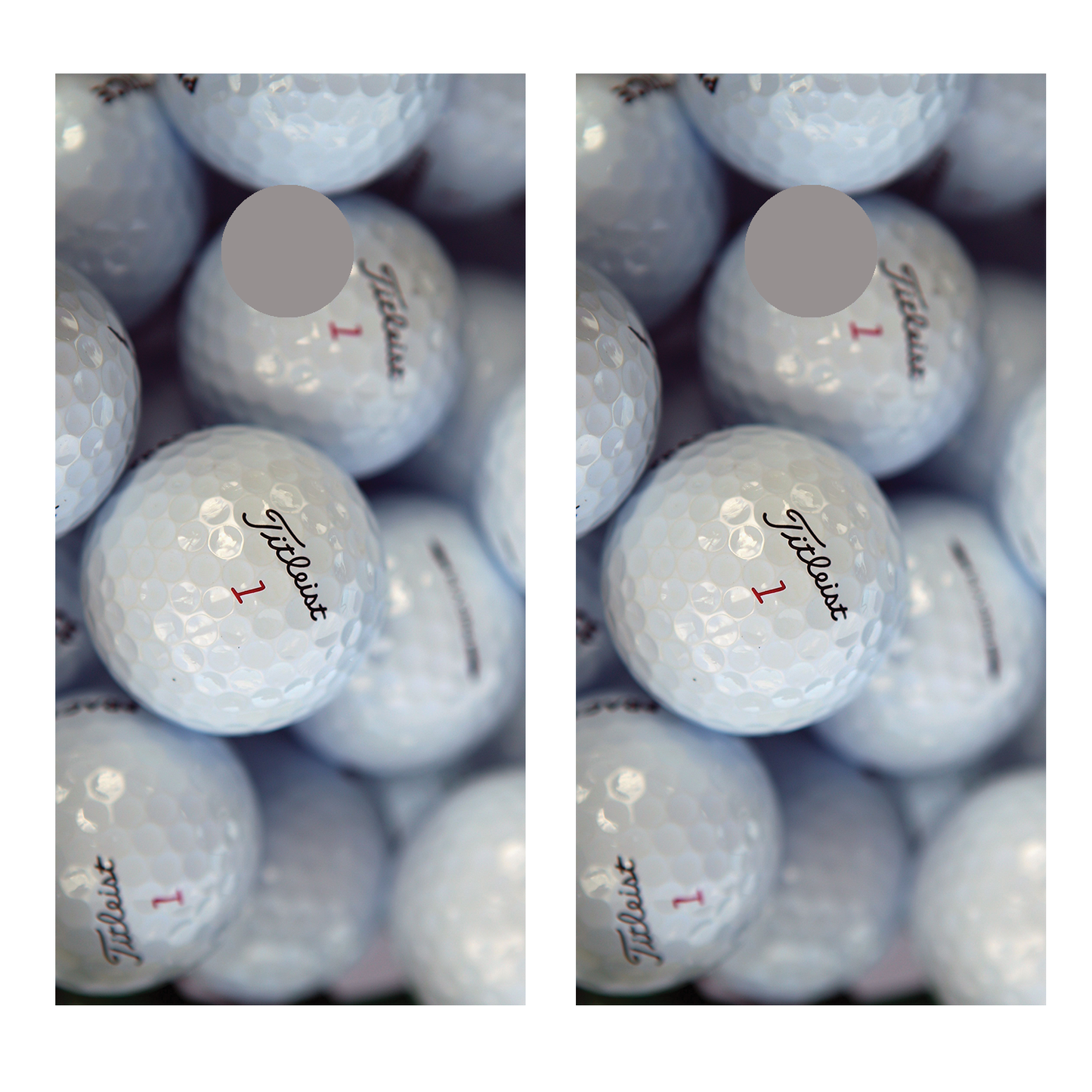 Golf Balls Big Corn Hole Decal Wrap