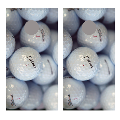 Golf Balls Big Corn Hole Decal Wrap
