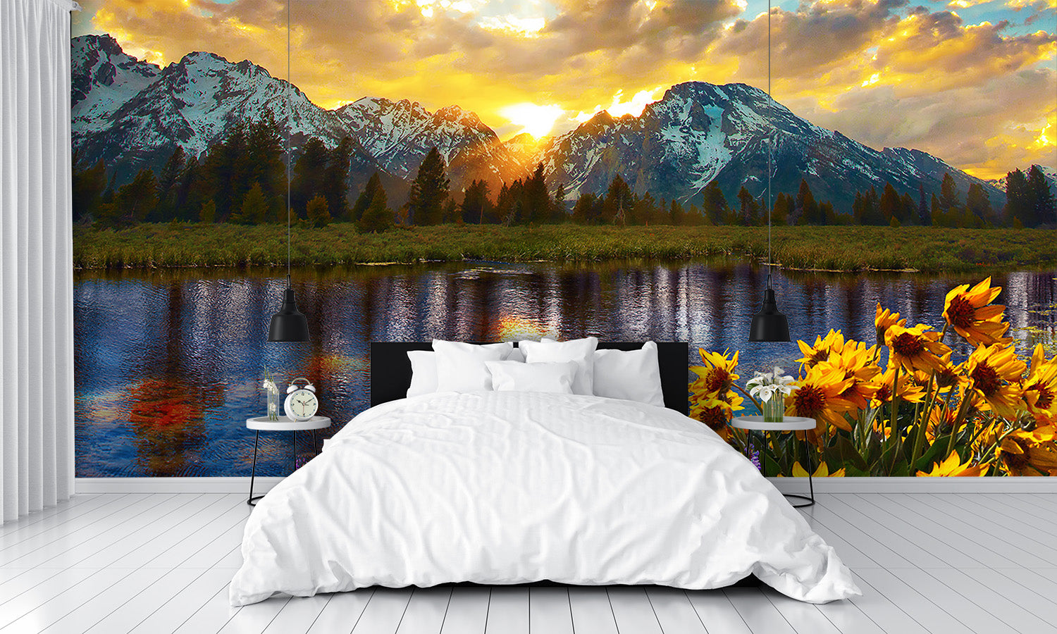 Grand Tetons Reflection Wall Mural