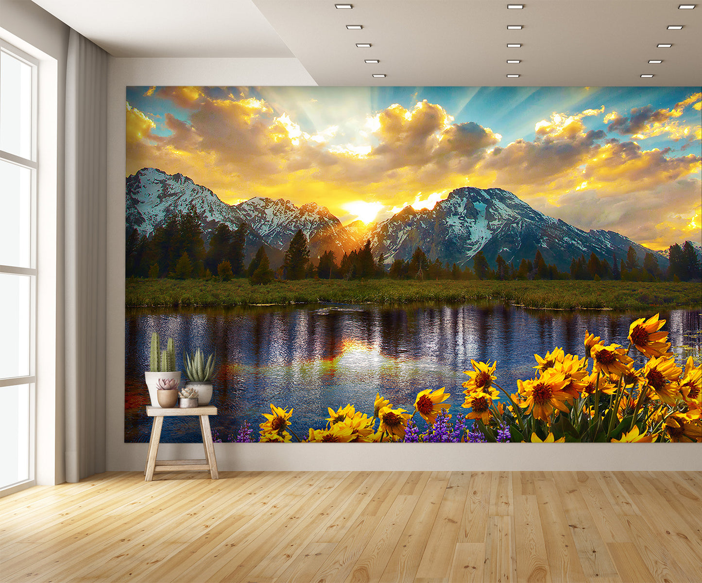Grand Tetons Reflection Wall Mural