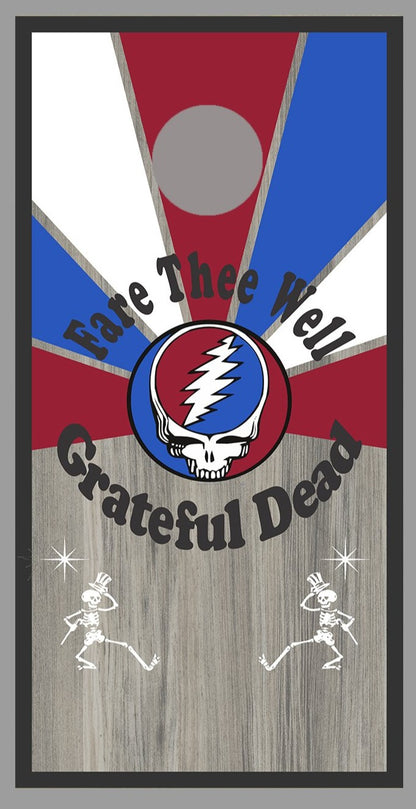The Grateful Dead Design B Cornhole Board Decal Wraps