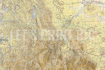 Aeronautical Chart Great Falls Wall Mural