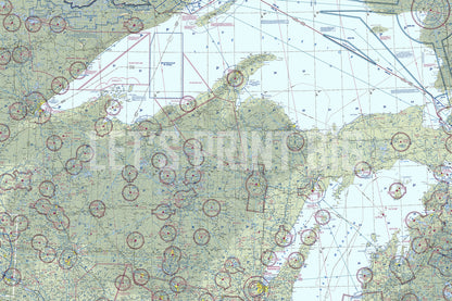 Aeronautical Chart Green Bay Wall Mural