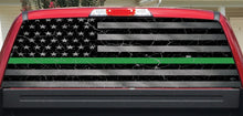 Green Line Crackle Rear Window Decal