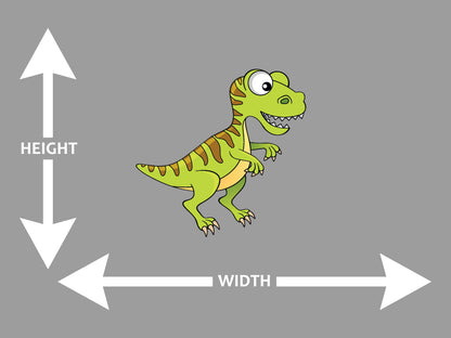 Green T-Rex Wall Art Decal