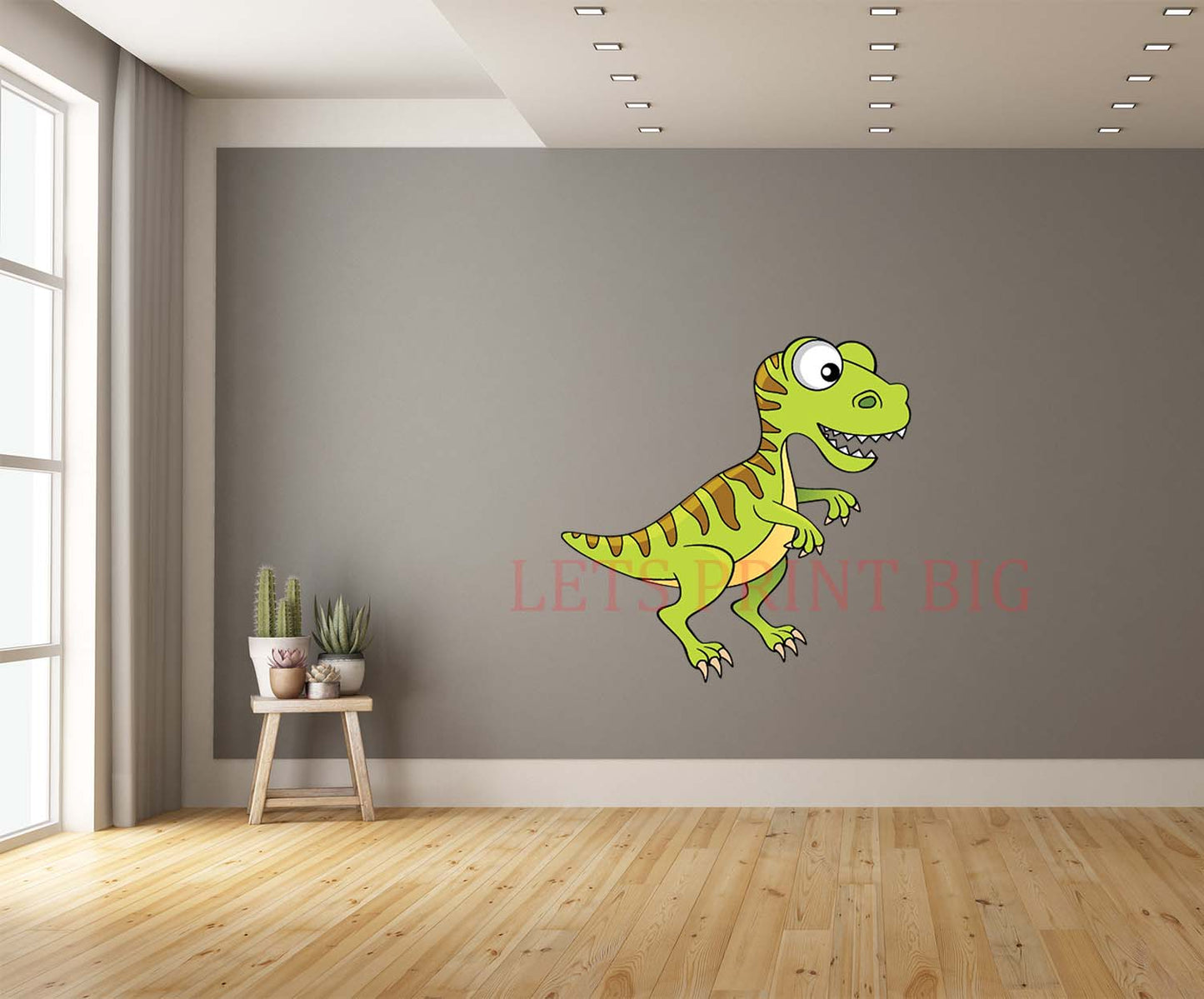 Green T-Rex Wall Art Decal