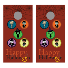 Happy Halloween Kids Cornhole Board Decals Bean Bag Toss