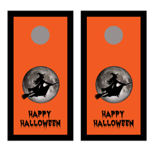 Happy Halloween Witch Cornhole Board Decals Bean Bag Toss