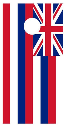 Flag of Hawaii Corn hole Board Decal Wrap