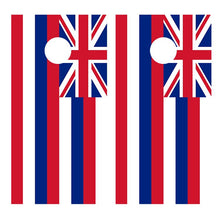 Flag of Hawaii Corn hole Board Decal Wrap